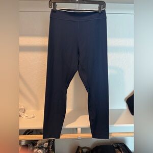 lululemon athletica new without tag women’s Navy leggings with white trim